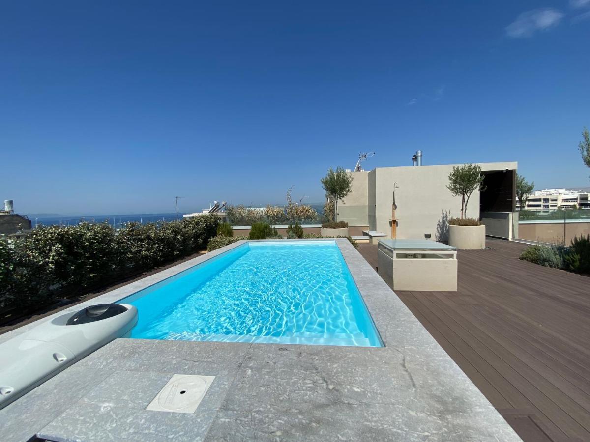 Athens Riviera 2-Bed Apt & Pool Access #Unoblu Eksteriør billede